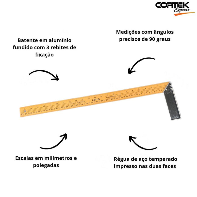 Esquadro 24 Polegadas - Cortek Express