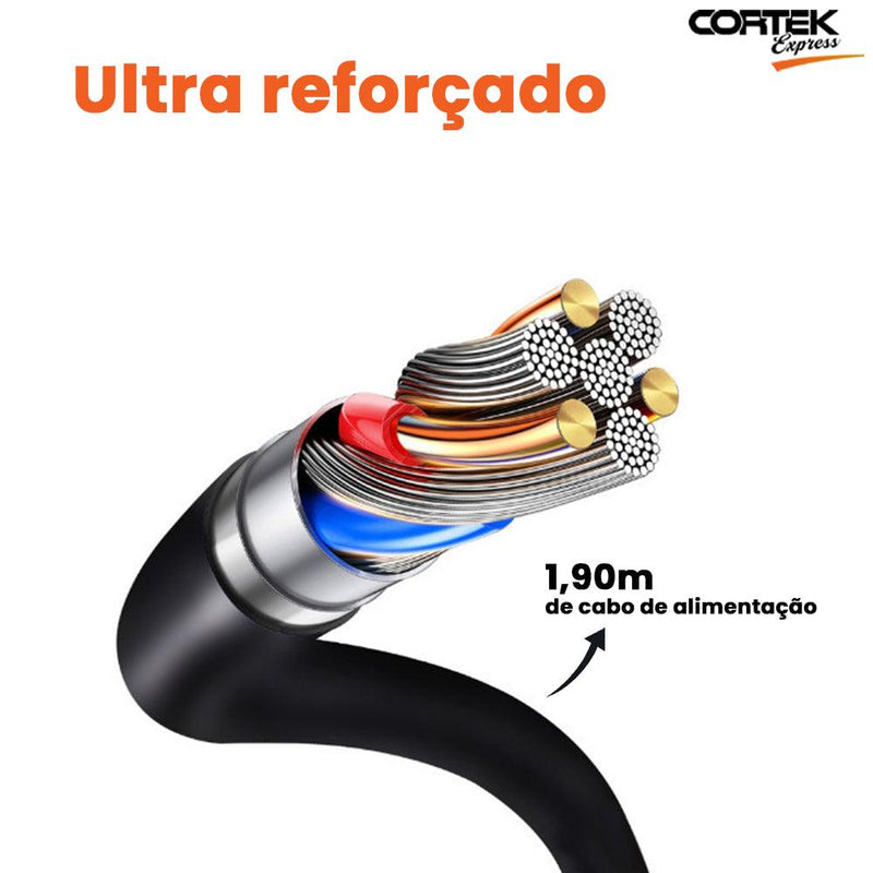 Extensão Tomada Com USB Cortek Power - Cortek Express