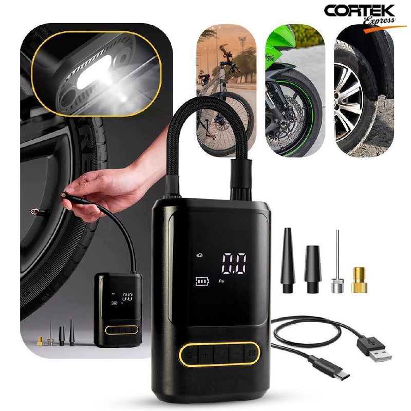 Mini Compressor de Ar Portátil Recarregavél Cortek Vácuo - Cortek Express