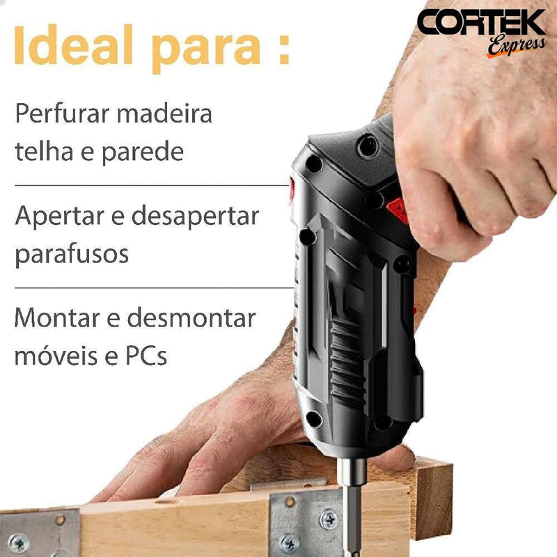 Mini Parafusadeira Portátil Cortek Slim - Cortek Express