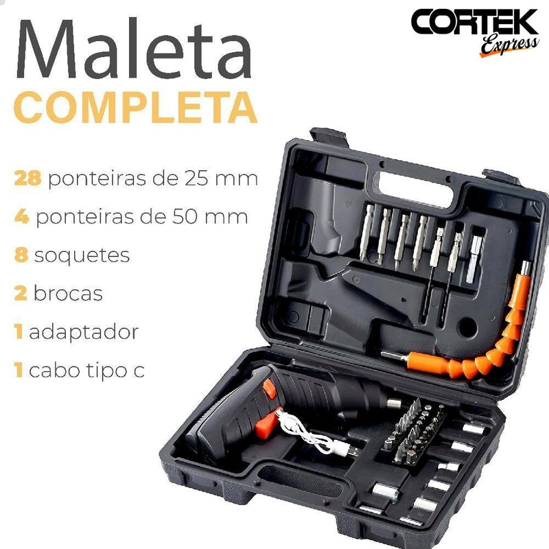 Mini Parafusadeira Portátil Cortek Slim - Cortek Express