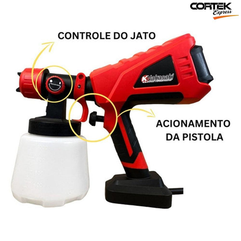 Pistola De Pintura 800w Elétrica - Cortek Express